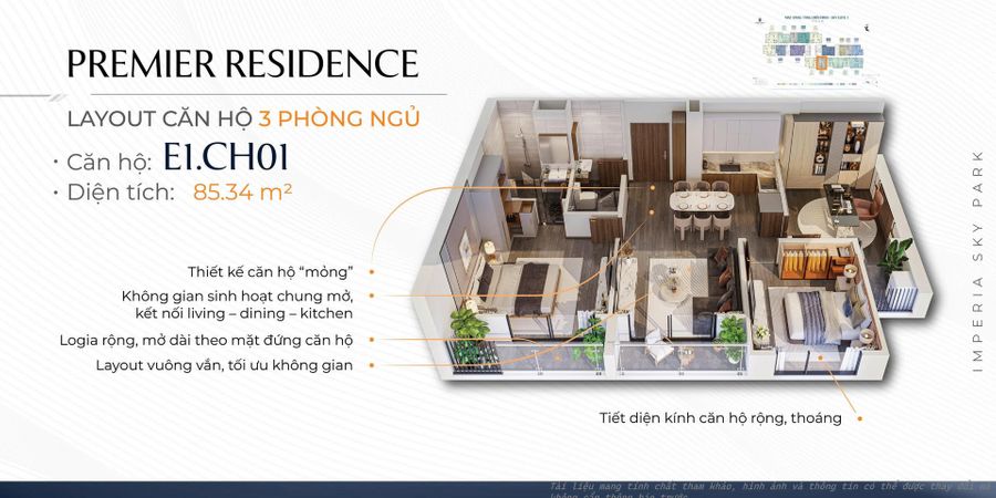 Thiết kế căn hộ Imperia Sky Park - 2